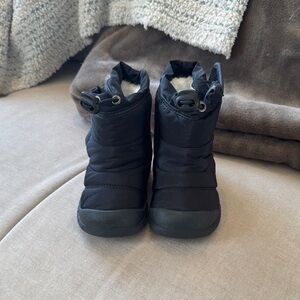 Cozy Black Kids Snow Boots